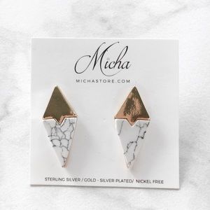 NWT Marble Earrings